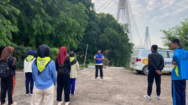 Persiapan Giat Aksi Cinta Lingkungan di Kawasan Jembatan 1 Barelang, Batam (Sumber: DT Peduli)
