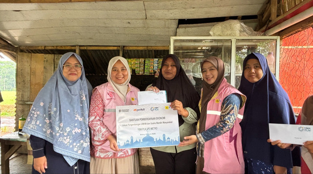 Dukungan Penuh YBM PLN dan DT Peduli Metro untuk Pelaku UMKM di Metro (Sumber: DT Peduli)
