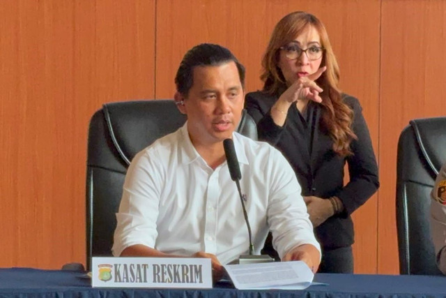 Kasat Reskrim Polres Jakarta Pusat AKBP Roby Heru Saputra saat konferensi pers di Polres Jakarta Pusat, Senin (29/6/2026). Foto: Rayyan Farhansyah/kumparan