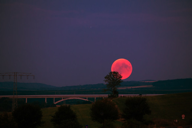 Ilustrasi Strawberry Moon 30 Juni 2026. Foto: Unsplash.com/Robert Wiedemann
