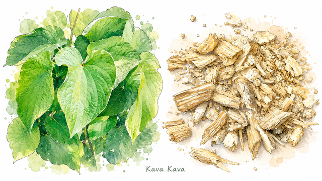 Ilustrasi kava kava bahaya kesehatan piper methysticum hati hepatotoksik Pasifik.Photo by GPT AI