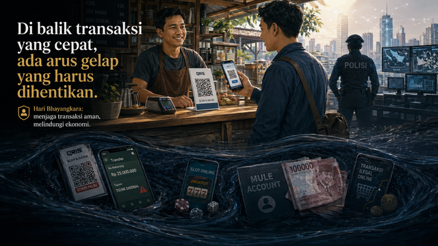 Ilustrasi Modus Kejahatan Ekonomi Digital. Foto generated by AI