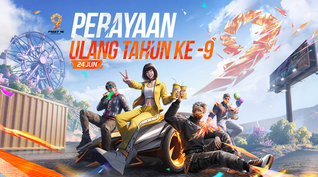 Event ulang tahun Free Fire ke-9. Foto: Dok. Garena Free Fire