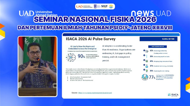 Seminar Nasional Fisika (SNF) 2026 di Universitas Ahmad Dahlan (UAD) (Foto. Septia)