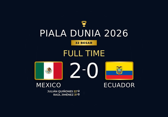 Hasil Piala Dunia 2026: Meksiko Pastikan Diri Lolos ke Babak Berikutnya