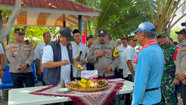 Dirkrimun Polda Metro Jaya Kombes Pol Iman Imanuddin HUT Bhayangkara ke-80 di Kepulauan Seribu, Rabu (1/7). Foto: Rayyan Farhansyah/kumparan