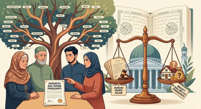 iilustrasi sengketa ahli waris (Dibuat dengan AI)