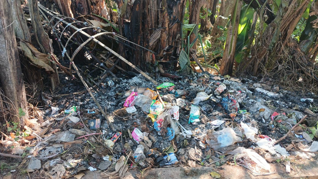 Sumber : Foto Pribadi diambil selama kegiatan. Sisa pembakaran sampah