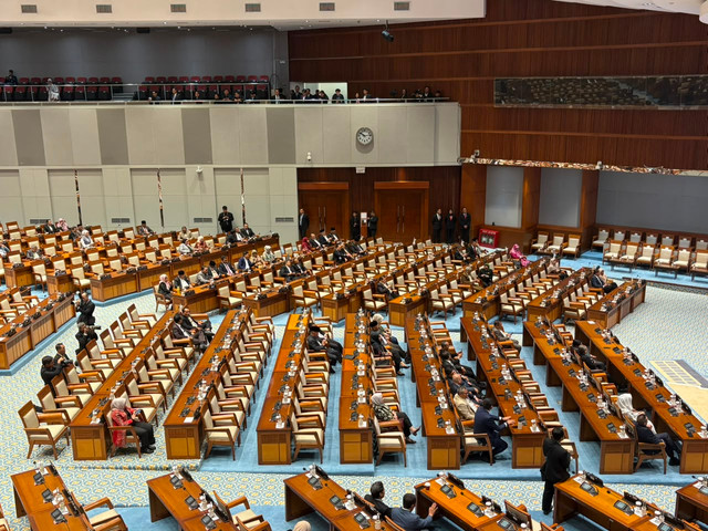 Suasana Rapat Paripurna ke-23 Masa Persidangan V Tahun Sidang 2025-2026 di Kompleks Parlemen, Senayan, Jakarta, pada Kamis (2/7/2026). Foto: Nasywa Athifah/kumparan
