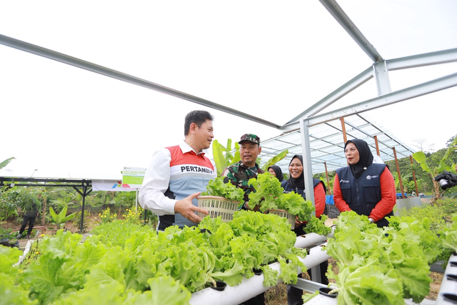 Pertamina melalui program Desa Energi Berdikari (DEB) perkuat ekonomi masyarakat desa melalui pembangunan kemandirian energi berbasis energi terbarukan. Foto: Dok. Pertamina
