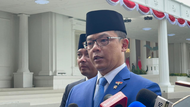 Menlu Sugiono di Istana Merdeka, Jakarta Pusat, Kamis (2/4/2026). Foto: Zamachsyari/kumparan