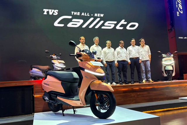 PT TVS Motor Company Indonesia (TVSMCI) meluncurkan motor skutik all new TVS Callisto 110 di Jakarta, Kamis (2/7/2026). Foto: Sena Pratama/kumparan