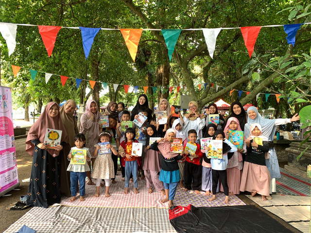 Sinau Ria merupakan komunitas literasi dan kreasi anak yang berbasis di Sleman, Yogyakarta. Foto: Dok.Istimewa