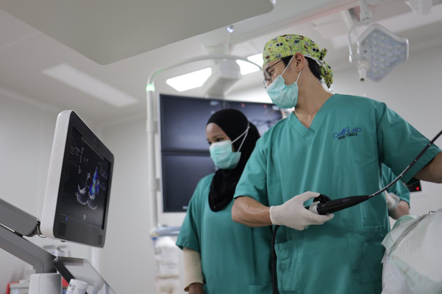 RSUD Tobelo kini hadirkan layanan jantung anak yang lebih canggih berkat bantuan alat Echocardiography dari program NHM Peduli, Kamis (2/7/2026). Foto: NHM