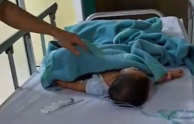 NR, bayi perempuan berusia sembilan bulan yang salah diberikan vaksin. Foto: Istimewa