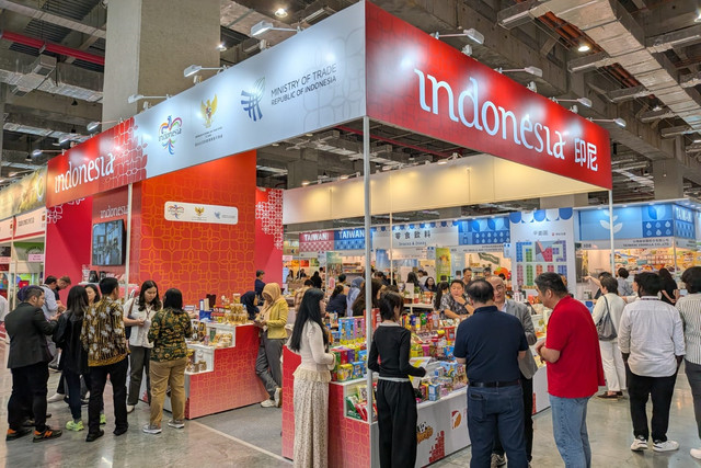 Paviliun Indonesia pada ajang Food Taipei Mega Show 2026 di Taipei. Foto: Kemendag RI