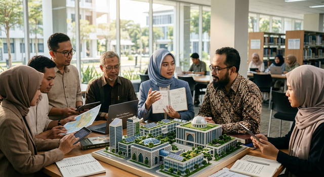 Diskusi akademik tentang rasionalitas agama, ijtihad, dan keberagamaan kritis sebagai ikhtiar mewujudkan cita-cita Islam yang humanis. Sumber: AI