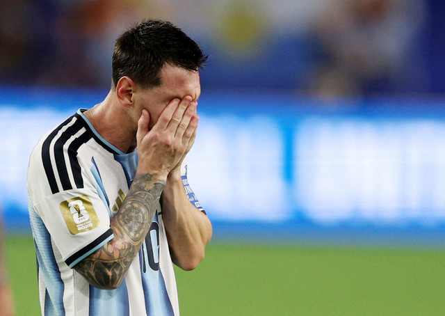 Pemain Argentina Lionel Messi. Foto: Paul Childs/REUTERS