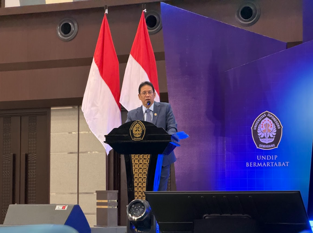 Kuliah Umum bersama Menteri Keuangan, Purbaya Yudhi Sadewa di Universitas Diponegoro, Semarang, Jawa Tengah, Jumat (3/7/2026). Foto: Dok. Kemenkeu