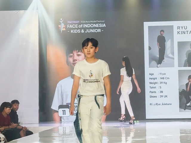 Ryu Kintaro berhasil mencuri perhatian dalam ajang Face of Indonesia 2026. Foto: Dok. Istimewa