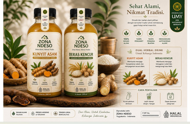 UMY Dampingi UMKM Kembangkan Jamu Kunyit Asam Lewat Branding Digital