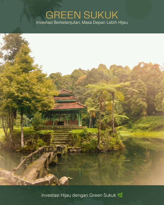 Gambar 1. Ilustrasi bumi yang hijau, seperti tujuan Green Sukuk.Sumber: Foto dokumentasi pribadi, hasil penyuntingan oleh penulis (2026).