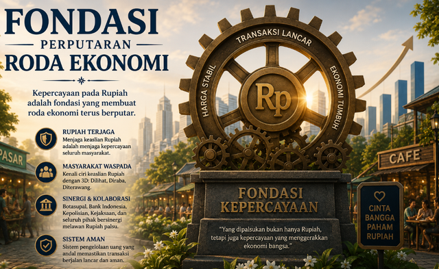 Fondasi Perputaran Roda Ekonomi, sumber: AI
