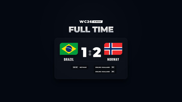 Hasil Piala Dunia 2026: Norwegia Singkirkan Brasil Secara Dramatis