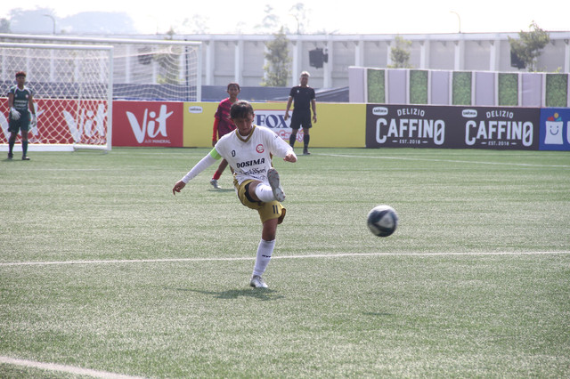 Indira Fatima, pemain Goal Aksis U-15, di Hydroplus Soccer League All-Stars 2026. Foto: Vega Ma'arrijil Ula/kumparan