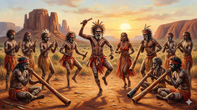 Ilustrasi Suku Aborigin. Foto: Pixabay.
