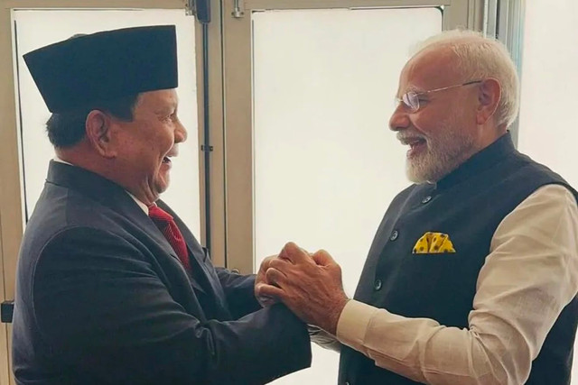 Pertemuan Presiden Prabowo Subianto dan Perdana Menteri India Narendra Modi. Foto: Instagram/@indoindians