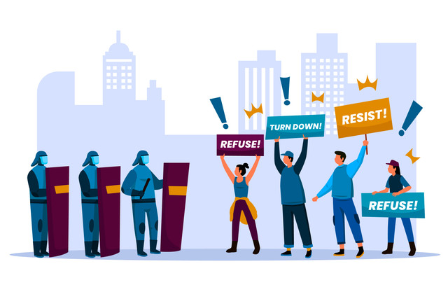 https://www.magnific.com/free-vector/protesting-people-illustration-concept_8785941.htm#fromView=search&page=1&position=24&uuid=b3843057-dc1f-4286-a57f-0114b2dbf390&query=bad+goverment Designed by Freepik