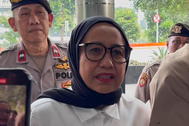 Kepala Badan Gizi Nasional Nanik S Deyang tiba di Gedung Merah Putih KPK, Jakarta, Selasa (7/7/2026). Foto: Kevin Daniel/kumparan