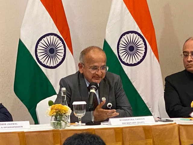 Sekretaris (Timur) untuk Kementerian Luar Negeri India, Rudrendra Tandon di Jakarta, Selasa (7/7/2026). Foto: Aditya Nugraha/kumparan