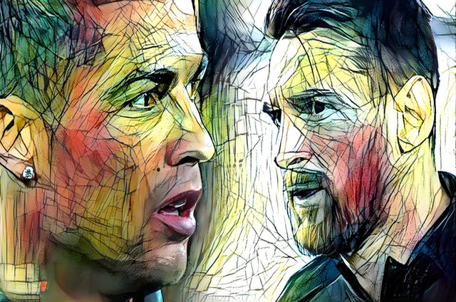 Ilustrasi Lionel Messi dan Cristiano Ronaldo. https://pixabay.com/illustrations/renaldo-christiano-7210443/
