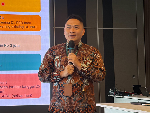 Liabilities Banking Services Head Danamon, Steven Dhalimarta, dalam gelaran Danamon Journalist Class 2026 di Menara Danamon, Jakarta, Rabu (8/7/2026). Foto: Najma Ramadhanya/kumparan
