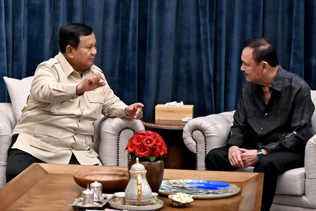 Presiden Prabowo Subianto menerima kunjungan Perdana Menteri Thailand periode 2001-2006, Thaksin Shinawatra, beserta keluarga di kediaman pribadi Presiden di Kertanegara, pada Rabu (8/7/2026). Foto: Instagram/ @sekretariat.kabinet