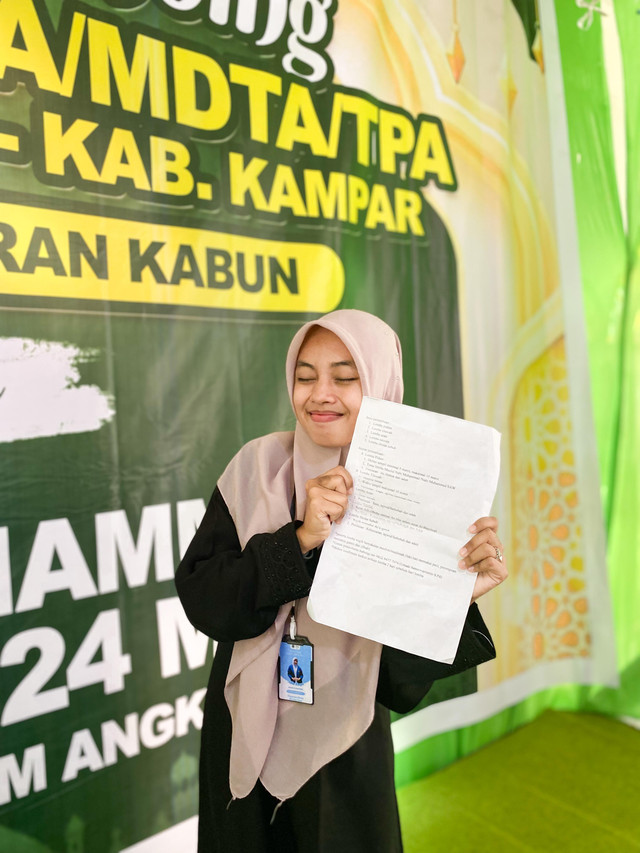 Foto: Seorang santri yang mengembangkan bakatnya, Doc; Pribadi