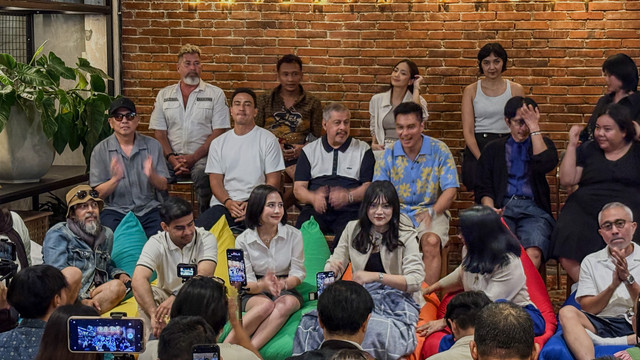 Konferensi pers cast reveal film Minal Aidin Mohon Maaf Minta Rizki. Foto: Aprilandika Pratama/kumparan