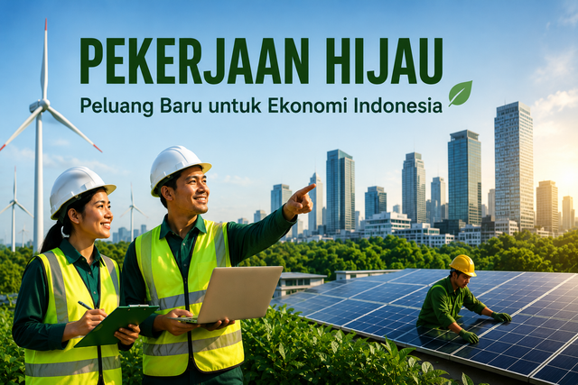 Transisi hijau tidak hanya mengurangi emisi, tetapi juga menciptakan peluang kerja baru. Pekerjaan hijau menjadi fondasi bagi ekonomi yang lebih inklusif dan berkelanjutan.