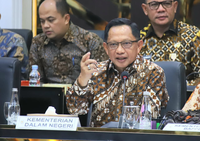 Mendagri Tito Karnavian tegaskan kesiapan integrasikan seluruh sistem data Kemendagri ke dalam platform nasional Satu Data Indonesia, Kamis (9/7/2026). Foto: Dok. Kemendagri