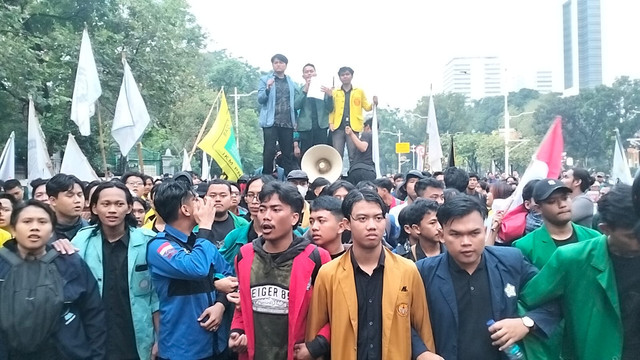 Badan Eksekutif Mahasiswa Seluruh Indonesia (BEM SI) menyatakan mendukung langkah Korps Pemberantasan Tindak Pidana Korupsi (Kortas Tipikor) Polri bersama Polda Metro Jaya dalam mengusut sejumlah dugaan tindak pidana korupsi, Kamis (9/7/2026). Foto: Dok. Istimewa