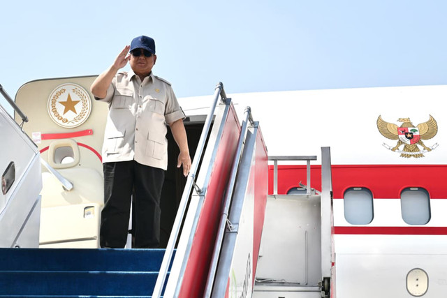 Presiden Prabowo Subianto bertolak menuju Provinsi Nusa Tenggara Barat (NTB) pada Jumat, (10/7/2026) untuk melakukan kunjungan kerja. Foto: Cahyo - Biro Pers Sekretariat Presiden