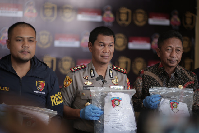 Polres Sampang konferensi pers remaja wanita diperkosa oleh 27 orang pria. Foto: Dok. Polres Sampang