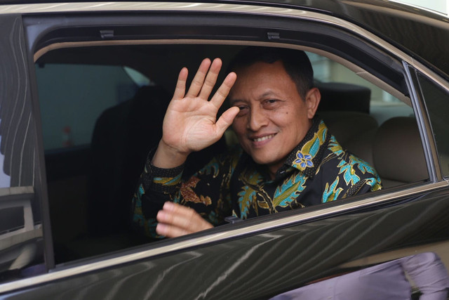 Plt. Jampidsus Rudi Margono usai konferensi pers di Gedung Utama Kejaksaan Agung, Jakarta, Sabtu (11/7/2026). Foto: Jamal Ramadhan/kumparan