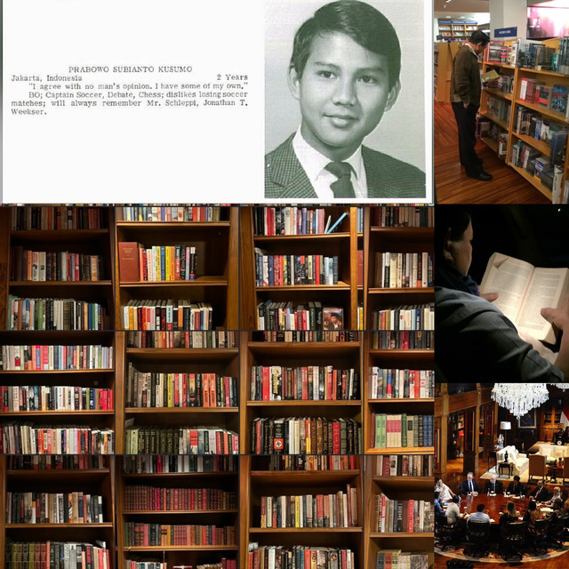 Presiden Prabowo di perpustakaan. Foto: Dok. Istimewa
