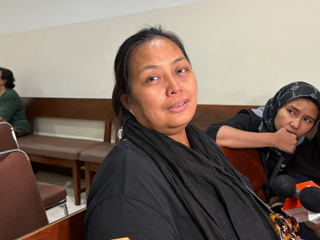 Istri Komedian Temon, Mae, saat Ditemui di Gereja Effatha di Kawasan Melawai, Jakarta Selatan, Minggu (12/7/2026). Foto: Aprilandika Pratama/kumparan