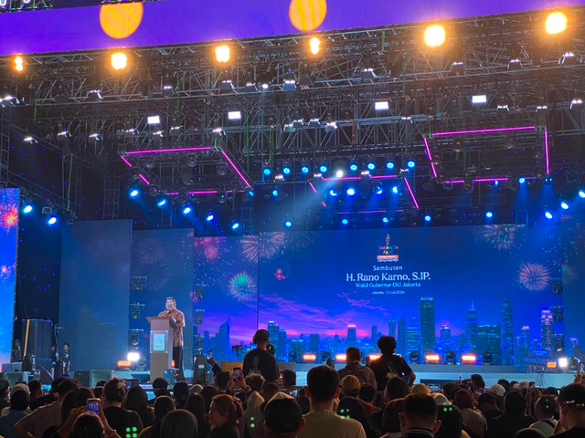Wakil Gubernur DKI Jakarta, Rano Karno Usai Menghadiri Penutupan Jakarta Fair 2026 di Kemayoran, Jakarta, Minggu (12/7/2026). Foto: Aditya Nugraha/kumparan