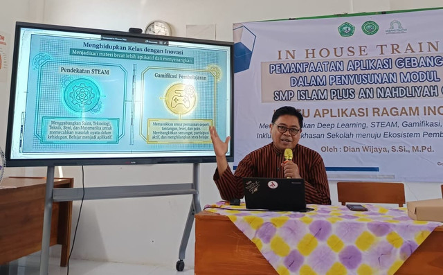 In House Training Pemanfaatan Aplikasi Gebang Tinatar untuk Pendidikan Inklusif di SMP Islam Plus An Nahdliyah Gobang