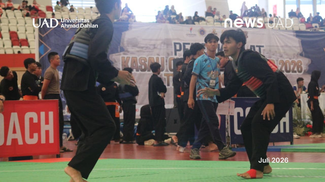 Mahasiswa Ilmu Hadis Universitas Ahmad Dahlan (UAD) juara 2 pencak silat di Piala KASAU Championship 2026 (Foto. Nasrulloh)